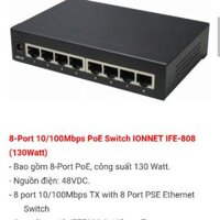 Switch PoE 8 port