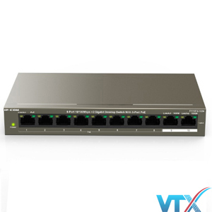 Switch POE 8 Ports Desktop 10/100Mbps IP-COM F1110P-8-102W