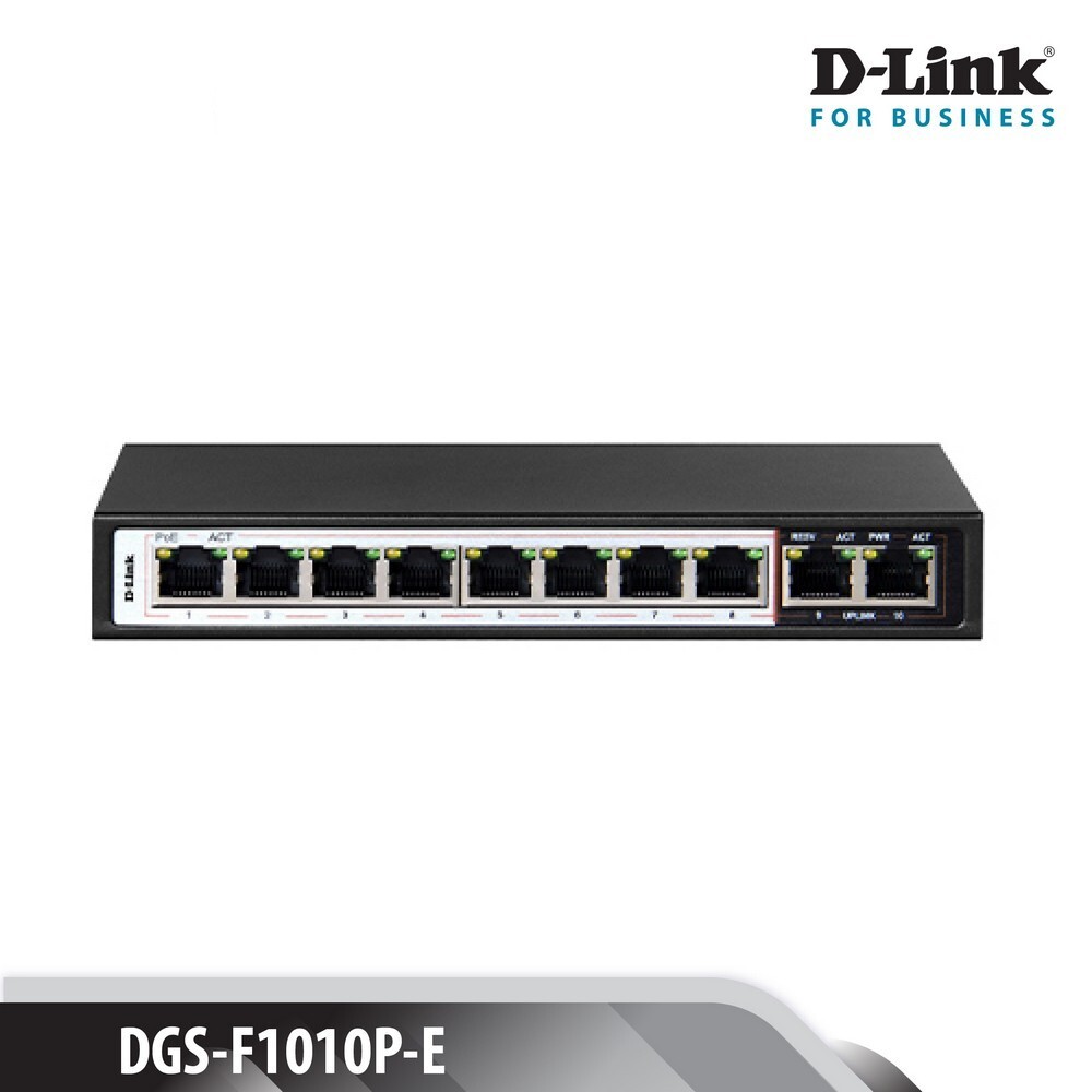 Switch PoE D-LINK DGS-F1010P