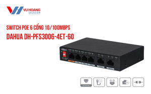 Switch PoE Dahua PFS3009-8ET-65