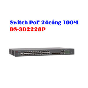 Switch PoE Hikvision DS-3D2228P 100M - 24 cổng
