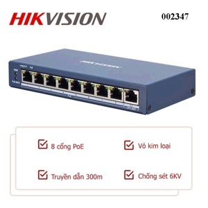 Switch PoE Hikvision DS-3E0109P-E/M(B) - 8 port