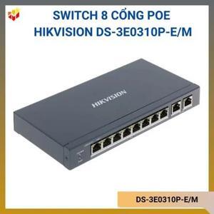Switch POE Hikvision DS-3E0310P-E/M - 8 cổng