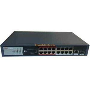 Switch PoE Hikvision DS-3E0318P-E(B) - 16 port