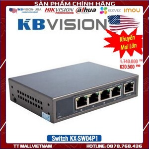 Switch PoE Kbvision KX-SW04P1