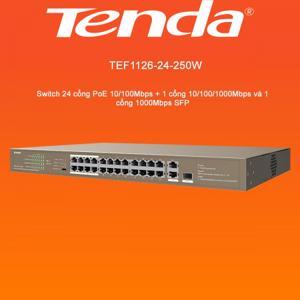 Switch PoE Tenda TEF1126P - 24 port
