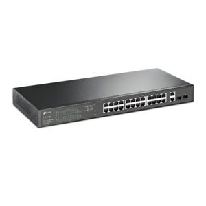 Switch PoE thông minh 28 cổng Gigabit dễ dàng với 24 cổng PoE + TL-SG1428PE