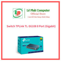 Switch TP-Link 8 Port TL-SG108 (1000Mbps, Vỏ Thép ) - Hàng Chính Hãng - Bảo hành 24 tháng - Mới 100%