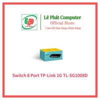 Switch TP-Link 8 Port TL-SG1008D (Gigabit, Vỏ nhựa) - Hàng Chính Hãng - Bảo hành 24 tháng - Mới 100%