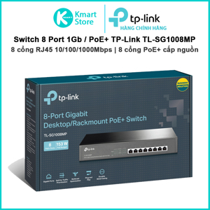 Switch TP-Link PoE+ TL-SG1008MP - 8 port
