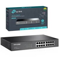 Switch TP-Link TL-SG1016D 16 port Gigabit Chính hãng (1Gbps, Vỏ sắt, Ver 8, 294x180x44mm)