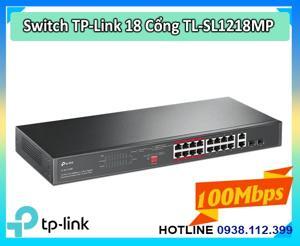 Switch TP-Link TL-SL1218MP - 16 port