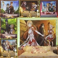 Sword Art Online 5 [FREESHIP] TRANH VẢI TREO TƯỜNG, THẢM VẢI TRANG TRÍ PHÒNG NGỦ, DECOR - IN THEO YÊU CẦU.