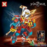 SX 2032 2033 2034 2035 non Lego NINJA MECH 4 LOẠI KAY BLAZING BATTLEGEAR WOLF / FEROCIOUS HIDDEN WIND WITCH bộ đồ chơi xếp lắp ráp ghép mô hình The Lego Ninjago Movie Ninja Lốc Xoáy 1378 khối