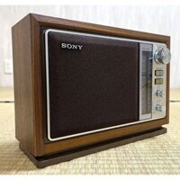 [SX NĂM 1980] Đài phát thanh Radio cổ Sony FM/AM2 Tủ gỗ ICF-9740