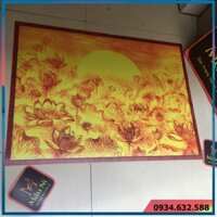 sx - TRANH THỜ dán BÀN THỜ - MÂU NI 491 - tuyệt đẹp nhiều cỡ, dán trang trí bàn thờ gia tiên, tủ thờ phật