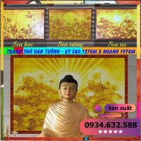 sx- TRANH THỜ / TRANH DÁN BÀN THỜ - MÂU NI 666 - rất đẹp nhiều cỡ, cho tủ thờ, vách thờ, trang trí