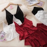 Sx1027 bộ ngủ lụa satin - đồ ngủ mặc nhà - Helena