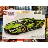 SY 8600 ( Lắp Ghép Xe Lamborghini Xanh Lá Bản Thu Gọn 1254 Mảnh )