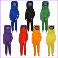 [Sy1] Bộ trang phục hóa trang trẻ em Among Us Halloween Spacesuit Body Bộ đồng phục mặt nạ Anime Party Children Performancea
