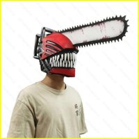 Sy1 Cưa Xích Người Cosplay Mặt nạ Cao Su Mũ Anime Denji Pochita Trang Phục Đạo Cụ Mặt nạ Halloween Tiệc Giáng Sinh YS1