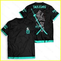 Sy1 Demon Slayer Anime Áo Thun Nữ Tay Ngắn Top Cosplay Tanjiro Tee Đồ Họa Thời Trang 3D Áo Sơ Mi Thường Ngày Plus Kích Thước YS1