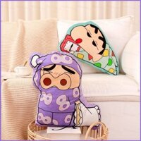 [Sy1] Gối Crayon Shin-chan Anime Chăn 2 Trong 1 Đệm Mềm Đồ Chơi Búp Bê Sang Trọng Gối Ngủ Văn Phòng Sinh Viên Kid Home