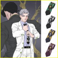 Sy1 Jojo Kỳ Dị Phiêu Lưu Cà Vạt KILLER QUEEN Kira Yoshikage Đầu Lâu Cà Vạt Cosplay Anime Trang Phục YS1