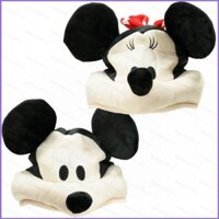 [Sy1] Mũ sang trọng Disney Mickey Minnie Winter Kee Quà tặng ấm áp cho trẻ em Mũ búp bê nhồi bông Mũ trẻ em