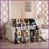 Sy2 skibidi toilet blanket double face fleece air conditioner blanket cover sofa blanket ys2