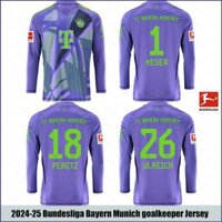 Sy3 2024-2025 Bundesliga Bayern Munich Neuer Peretz Ulreich thủ môn Áo dài tay Plus Size YS3