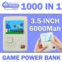 Syc 6000mAh Dung Tích Lớn Di Động Cầm Tay Retro Máy Chơi Game 3.5 Inch Power Bank Video Game Dual USB Đầu Ra Mini Gam