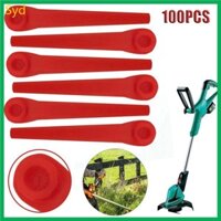 Syd 100 Chiếc Nhựa Cỏ Tông Đơ Lưỡi Thay Thế Máy Cắt Cỏ Lưỡi Dụng Cụ Làm Vườn