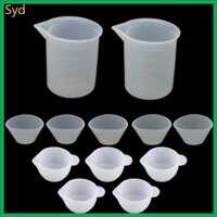 Syd 12 Miếng Nhựa Đúc Dụng Cụ Bộ Dụng Cụ Silicon Trộn Cốc Đo Cho DIY Nhựa Đúc Tranh Trang Sức Maki