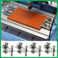 Syd 4 Chiếc M6 T-Track Giữ Kẹp Bộ Tấm Báo Chí Cho Bàn Cưa Khắc Cho 3018 Series CNC Router Máy