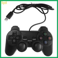 Syd USB Tay cầm chơi Game có dây Cần điều khiển rung đôi đơn Tay cầm điều khiển trò chơi