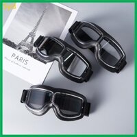 Syd Xe Máy Kính Vintage Phi Công Da Đi Kính Xe Tay Ga ATV Off-Road Chống Trầy Xước Chống Bụi Kính Mắt