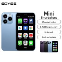 Syes XS15 Siêu Mỏng 3.0Inch Điện Thoại Nhỏ 2GB + 16GB Dual SIM Chờ 3G Mini Wifi GPS Điện Thoại Di Động