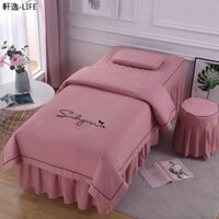 [Sylphy-LIFE] Bộ Khăn trải giường làm đẹp bốn mảnh cao cấp và đơn giản Bộ Khăn trải giường massage vật lý trị liệu chuyên dụng cho Thẩm mỹ viện