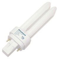 Sylvania 21118 (25-Pack) CF13DD/835/ECO 13-Watt Double Tube Compact Fluorescent Light Bulb, 3500K, 780 Lumens, 82 CRI, T4 Shape, GX23-2 Bi-Pin Base