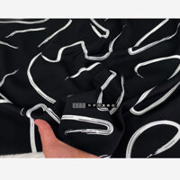 Sylvania Drape Tinh Tế Vẽ Tay Giả Acetate Vải Chảy Đẹp Đầm Sườn Xám Quần Áo Vải Satin