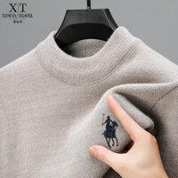 Sylvania Nửa Cổ Cao Chenille Cao Cấp Áo Nam Chống Lạnh Ấm Lông Cừu Lót Dày Áo Giữa-