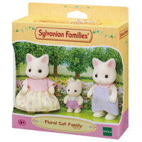 Sylvanian Families Gia Đình 3 Thành Viên Mèo Hoa Floral Cat Family