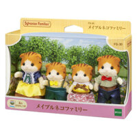 Sylvanian Families Gia Đình Mèo Cam Maple Cat Family