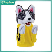 [Sylviar] Con rối tay chó Husky Găng tay đấm bốc Con rối ngón tay Trận chiến Đồ chơi sang trọng tương tác có âm thanh Quà tặng sinh nhật cho