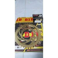 SYM Husky 125cc- Bộ Nhông Sên Đĩa D.I.D Vàng ThaiLand- 10Li