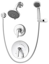 Symmons 5505-TRM Elm Chrome Shower System with Hand Spray