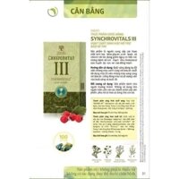 Synchrovitals III Siberian Nga - Thực phẩm bảo vệ sức khỏe Synchrovitals III