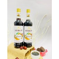 Syrup Caramel Pha Chế(Syrup Caramel)KINGTEA.XT - Chai Thủy Tinh 800ml