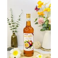 Syrup Chanh Dây Cô Đặc Pha Chế(30%Trái Cây Thật )(Syrup Passion Fruit)KINGTEA.XT- Chai Thủy Tinh 800ml
